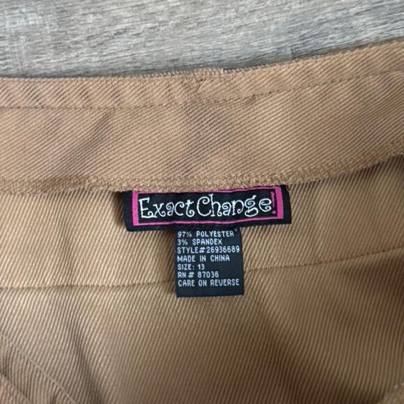 Y2K Maxi Skirt with Built In Belt by Exact Change Size 13 - Picture 3 of 4